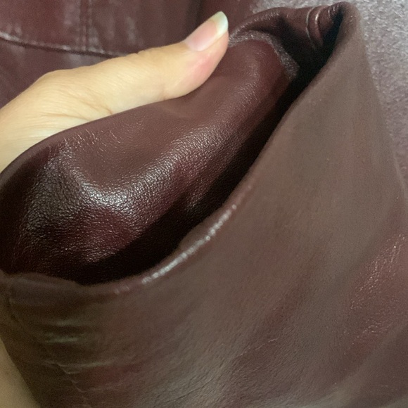 Vintage Reed Sportswear Burgundy Leathet Jacket EXCELLENT CONDITION - Picture 7 of 12